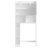 Over-The-Toilet Bathroom Storage Cabinet With Adjustable Shelf, Double Doors & Open Shelves