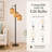 Brenden 65" H 3-Light Tree Floor Lamp with Woven Rattan Shades-875873370-875873351