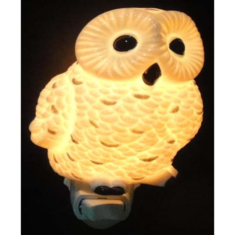 Veilleuse hibou blanc