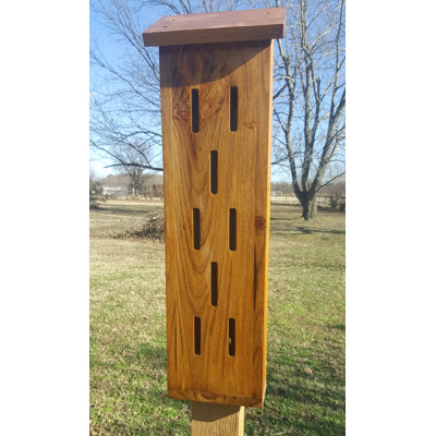 27.5 in. H x 8.5 in. W x 5.5 in. D Freestanding and Post Rust Resistant Butterfly House