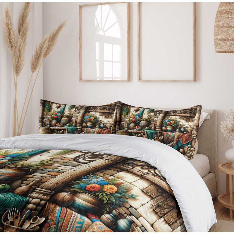 Rustic Duvet Cover, Queen Duvet Cover + 2 Standard Shams