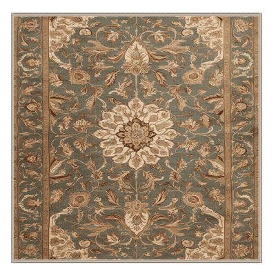 Tapis brun lavable à la machine
