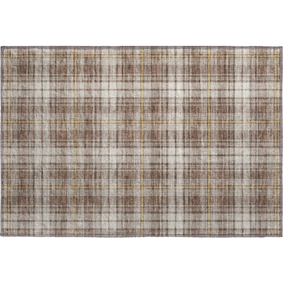 Premium Machine Washable Natoma AMF993 Plaid Rug