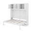 Grand lit escamotable avec armoires supérieures-992305069