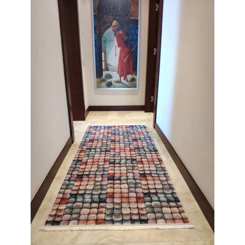 Tapis Matarranz avec envers antidérapant, Tapis de couloir 3 pi 3 po x 11 pi 6 po