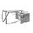 Bassheva 59,05 L-Shaped Desk with Storage Cabinet