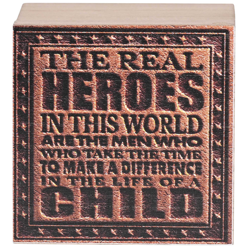 Keepsake Box The Real Heroes MDF 4X4
