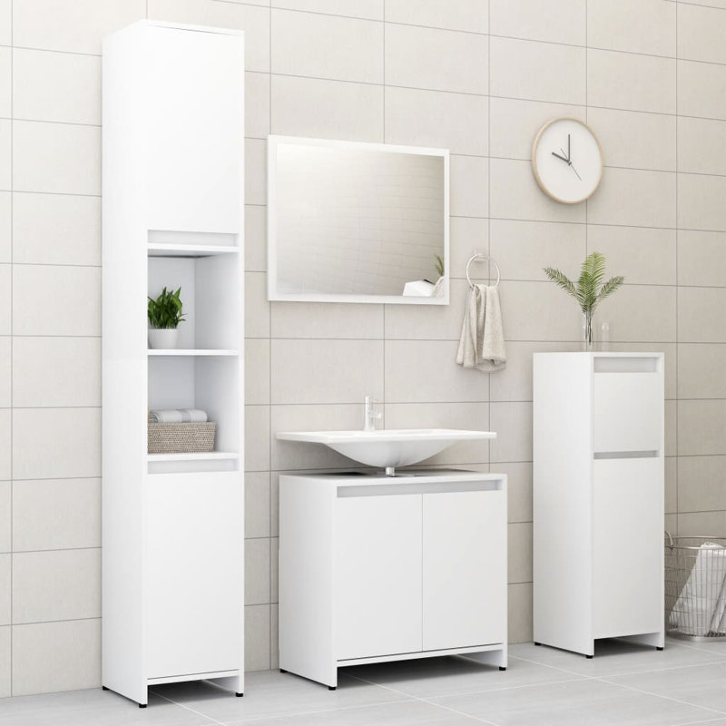 Mustique Bathroom Storage Furniture Set, White