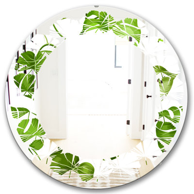 Tropical Palm Leaves II Mirror
