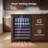 Euhomy 30 Bottles And 63 Cans Dual-Temperature Zone Freestanding Wine Cooler  Freestanding/Built-In/Under Counter Cooler With Tempered Glass Door & Reversible Handle