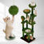 Arbre à chat 72 po avec capsule transparente, poteaux en sisal, perchoirs moelleux et jouets interactifs pour chats d'intérieur de toutes tailles