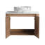 30'' Wall-Mounted Bathroom Vanity With Ceramic Art Sink & 2-Soft-Close Door