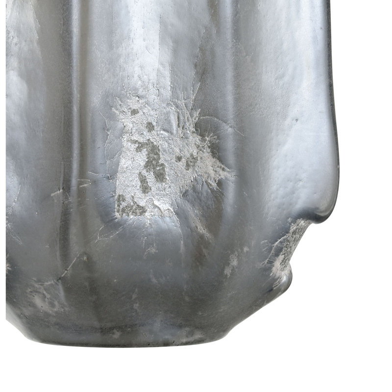 Regard Large Dark Silver Glass Vase