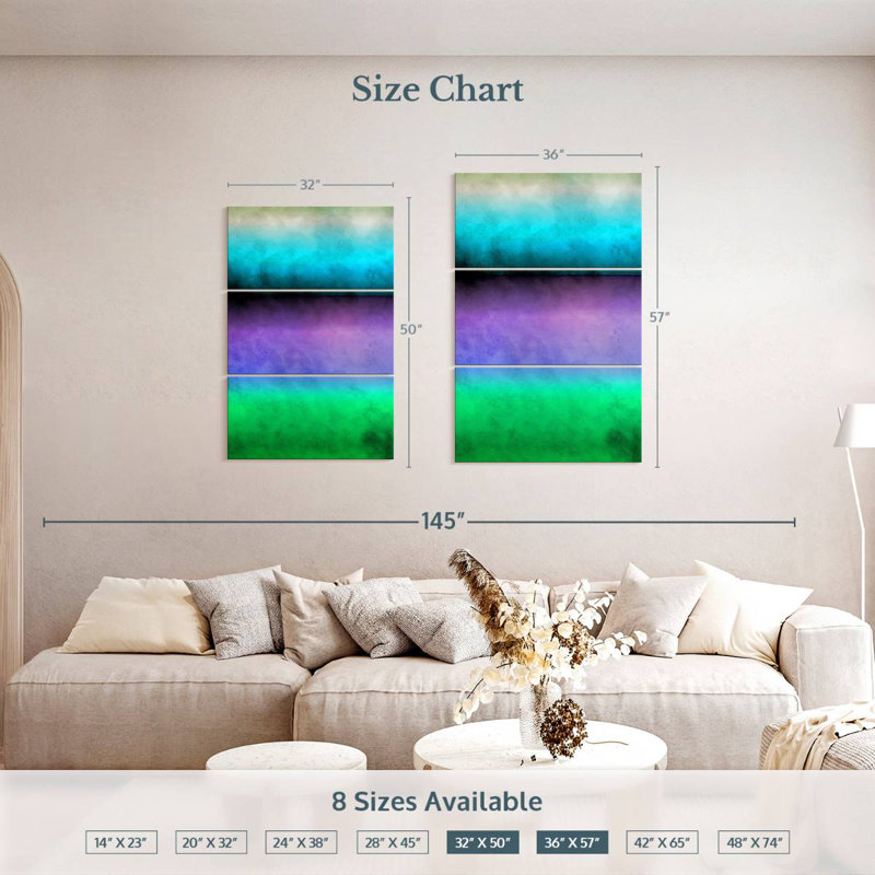 Avery Purple Center, 50'' H X 32'' W