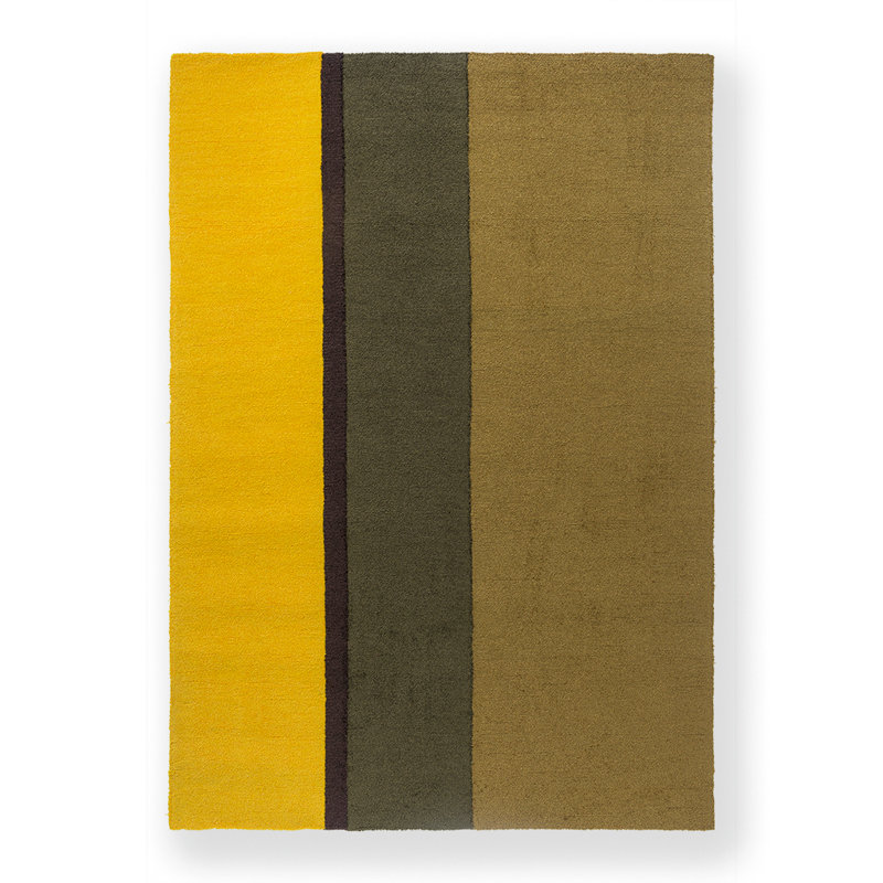 Habitat Festival Hand Tufted Striped Area Rug in Brown/Yellow/Gray/Black, Rectangle 4'7" x 6'7"