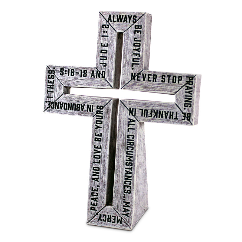 Gainsborough Tabletop Cross Rustic Finish Be Joyful