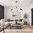 3-light Large 45-inch Width Sputnik Chandelier