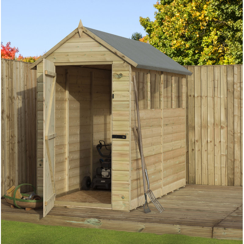 Premier Apex 4 Ft. W x 10 Ft. D Shiplap Wooden Shed
