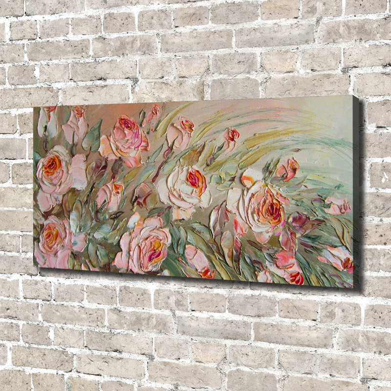 Roses - Wrapped Canvas Print, 70cm H x 140cm W, Canvas
