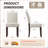 Upholstered Parsons Dining Chairs， Linen Side Chair-153163381