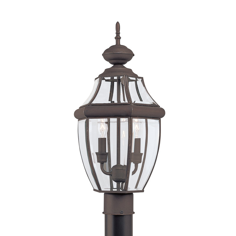 Lampadaire d'extérieur deux lumières Lancaster de Génération Lighting , Bronze Antique, Non