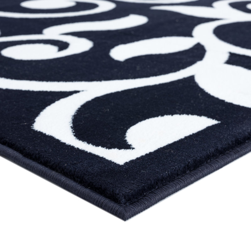 Tapis bleu marine Amnicon, Rectangle 2 pi x 3 pi