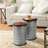 Nicky Solid Wood Top Nesting Tables-395655022