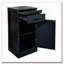 Armoire à vin modulaire pour 28 bouteilles - Rangement compact avec 28 fentes à vin, finition noyer noir