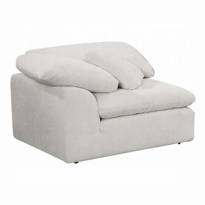 Naveen Modular - Wedge w/Pillow, Ivory Linen