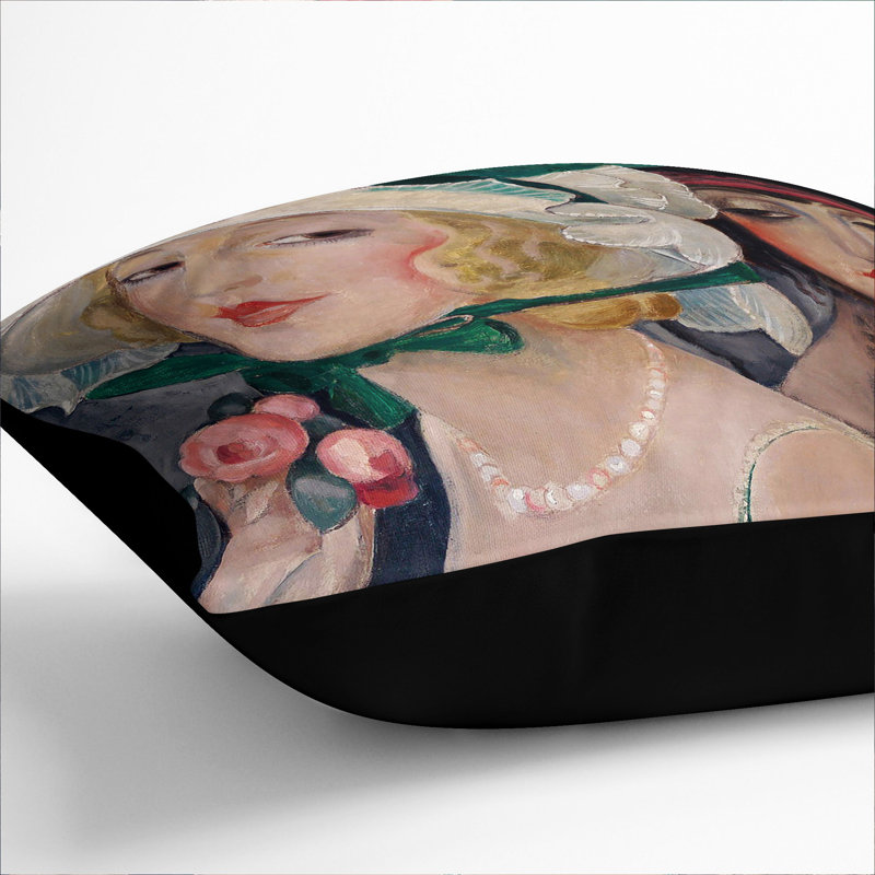 Dress Down Friday Square Throw Cushion, Black, 40cm H x 40cm W x 15cm D