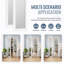 Mirrored Solid Manufactured Wood Pivot-French Door with Installation Hardware Kit-129057513