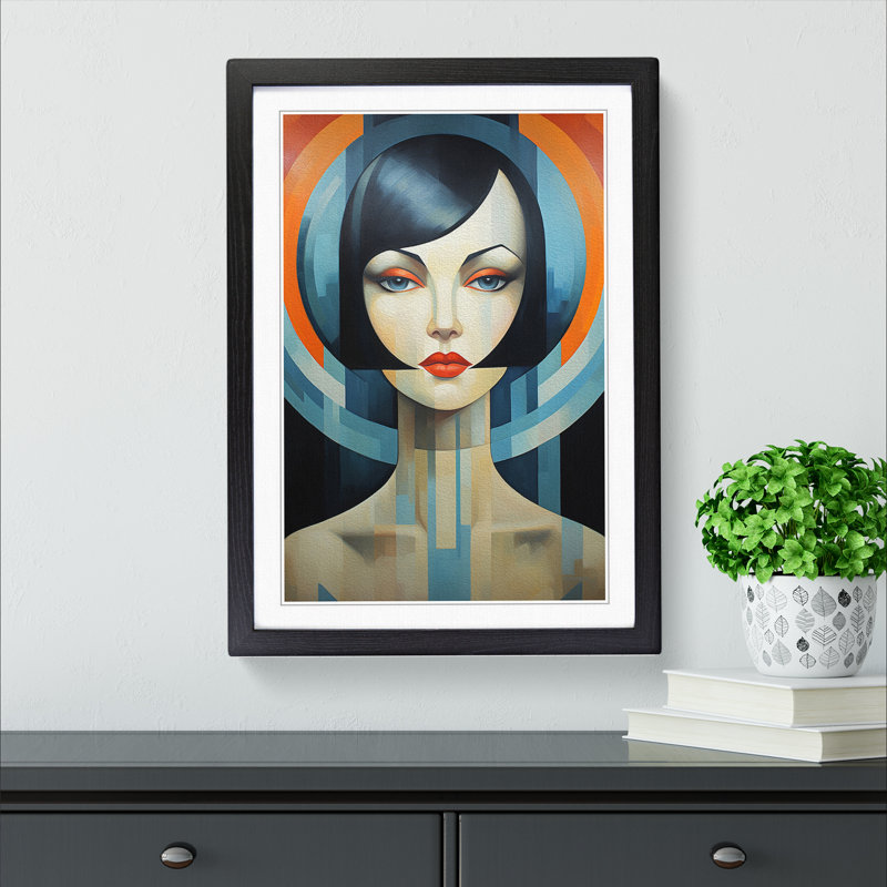 Single Picture Frame Print on Wood, Black Framed, 34cm H x 25cm W