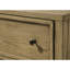 Table de chevet 1 tiroir rustique 1 pièce avec tablette ouverte en bois brun clair / beige