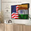 "Inde et drapeau américain, art mural"-1978652004