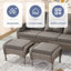 Repose-pieds d'extérieur en osier avec coussin Gaetanino-314006375-288057630