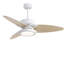Ventilateur de plafond intelligent à DEL blanc avec télécommande 52 po Light Pro-114491608-115612934