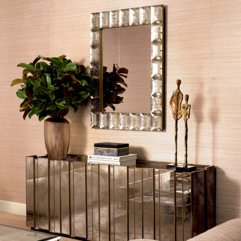 Mariani Rectangle Brass Mirror