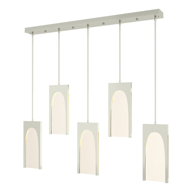 Cypress 5 - Light Kitchen Island Linear LED Pendant, Sterling
