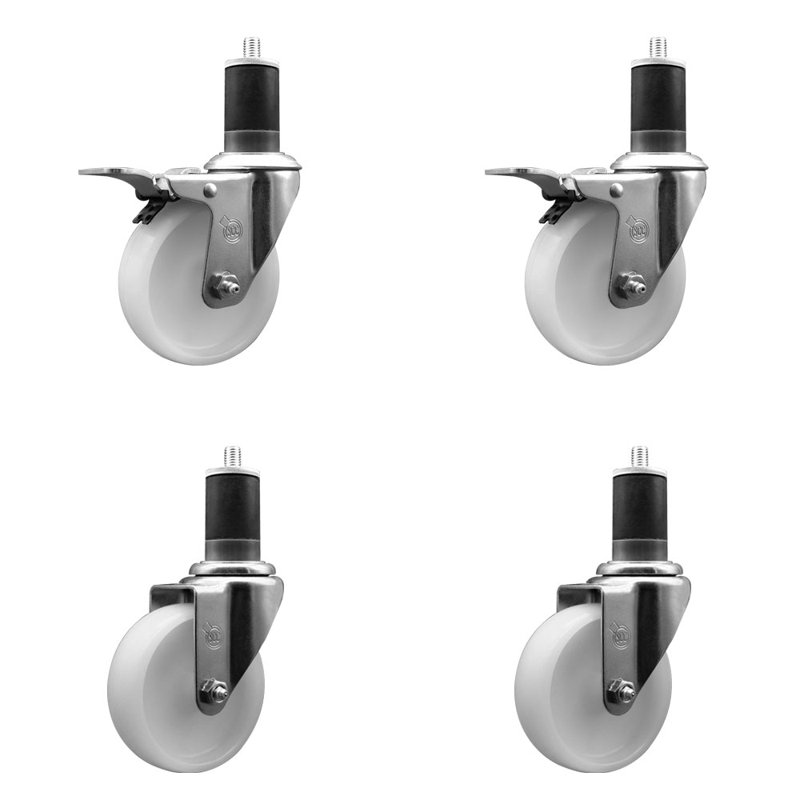 Ensemble de roulettes extensibles en nylon 1-5 / 8 pouces