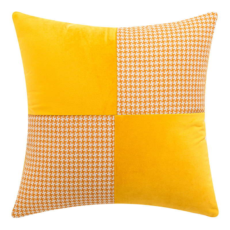 Housse et housse de coussin  Velevt, Jaune