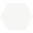 Milan 8" x 9.5" Hexagon Matte Porcelain Floor and Wall Tile-57010807
