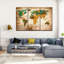 Carte du monde en bois Safari, carte du monde sur toile, 3 pièces-93024563