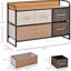 Commode de chambre à coucher 5, avec plateau en bois pour commode, pour rangement dans le vestibule