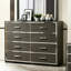 Commode grise à 8 tiroirs