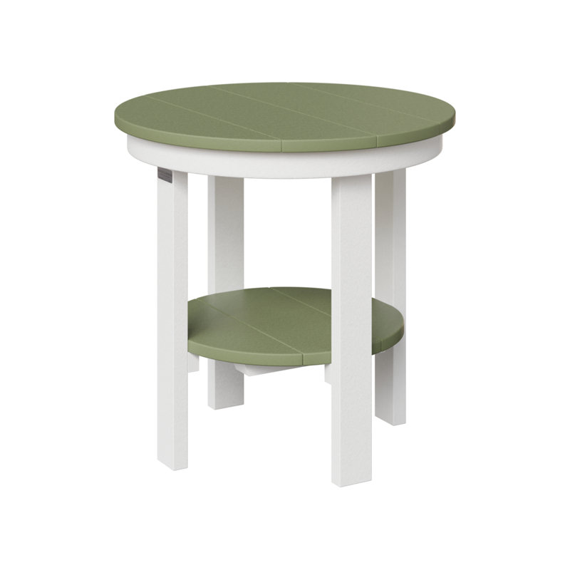 Bout rond du jardin de Berlin, H 21 po x l 21,5 po x P 21,5 po, Sauge/blanc