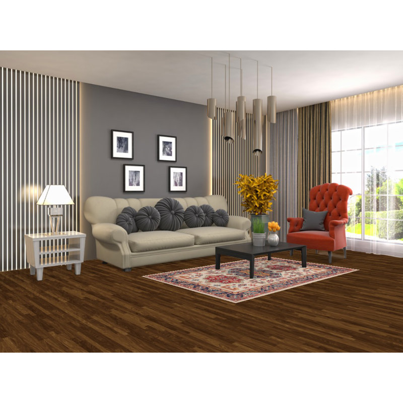 Tapis oriental en laine fait à la main Kazak 4 x 6