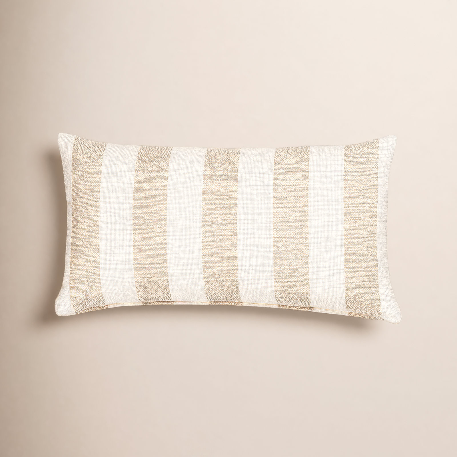 26" x 14" Throw Pillow, Polyester, Brown Striped