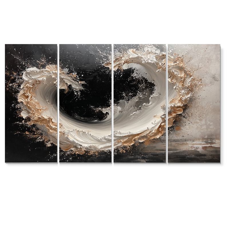 Hadleigh - art mural transitionnel - art mural moderne, 4, H 28 po x l 48 po
