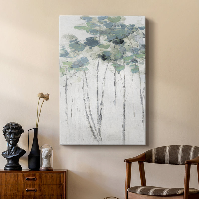Impasto Tree Line I - galerie sur mesure, H 12 po x l 8 po