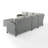 Leandra 6 - Person Patio Conversation Set with Cushions-1317091174